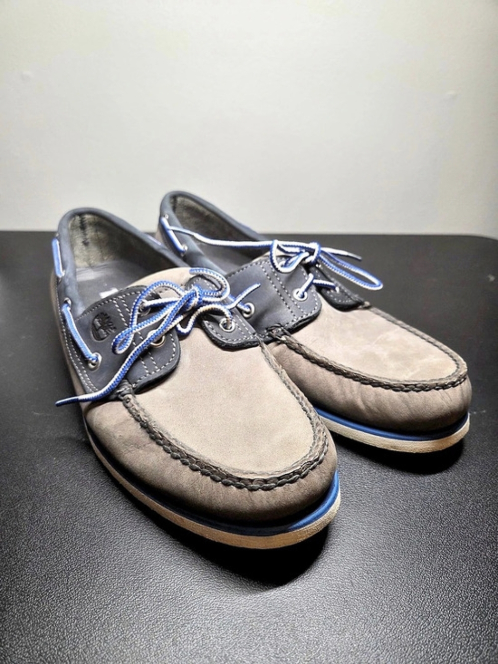 Timberland Classic 2-Eye Boat Shoe Men's Brown & Blue US 9.5 Boat Shoes